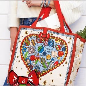 Brighton Celebrate Holiday Canvas Tote Bag